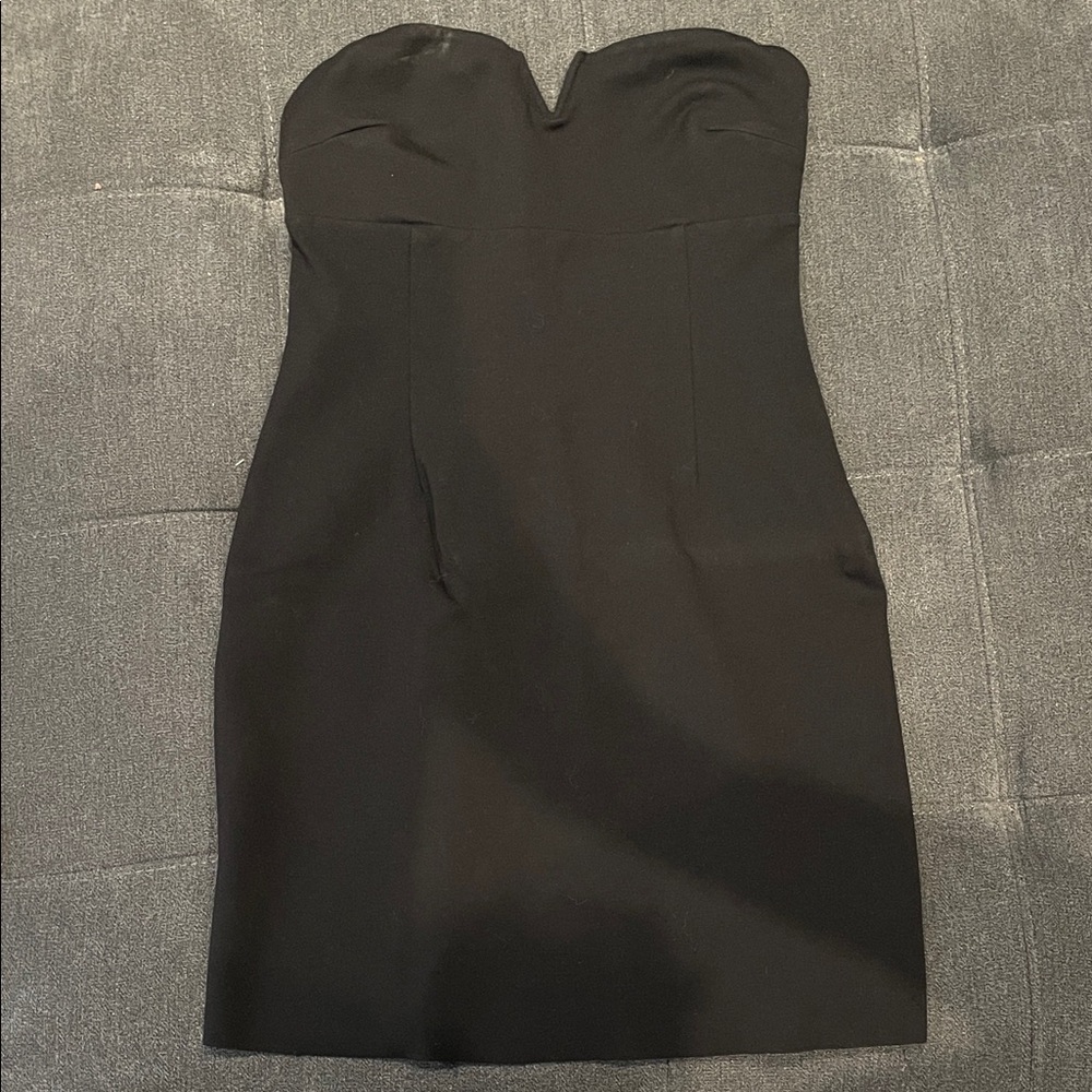 Elegant Black Strapless Dress